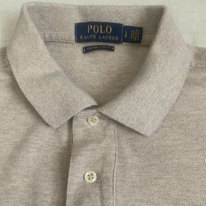 Polo Ralph Lauren  Men's Size L High Quality Custom Slim Fit Brown Shirt